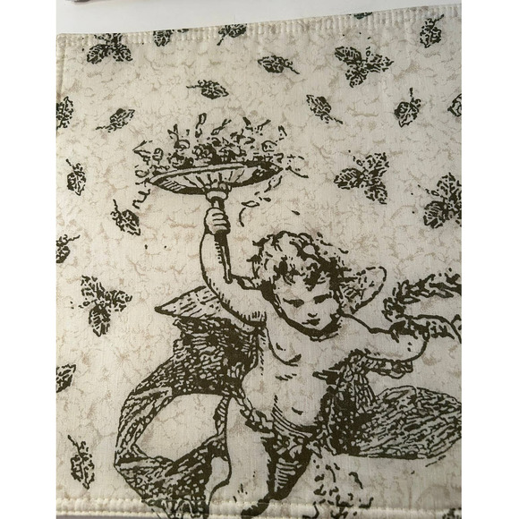 Placemats Tablewear by Marsha Blanke (2) New Golden Cherubs Polycotton Placemats - Picture 2 of 4